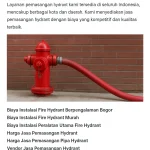 Biaya Pemasangan Hydrant